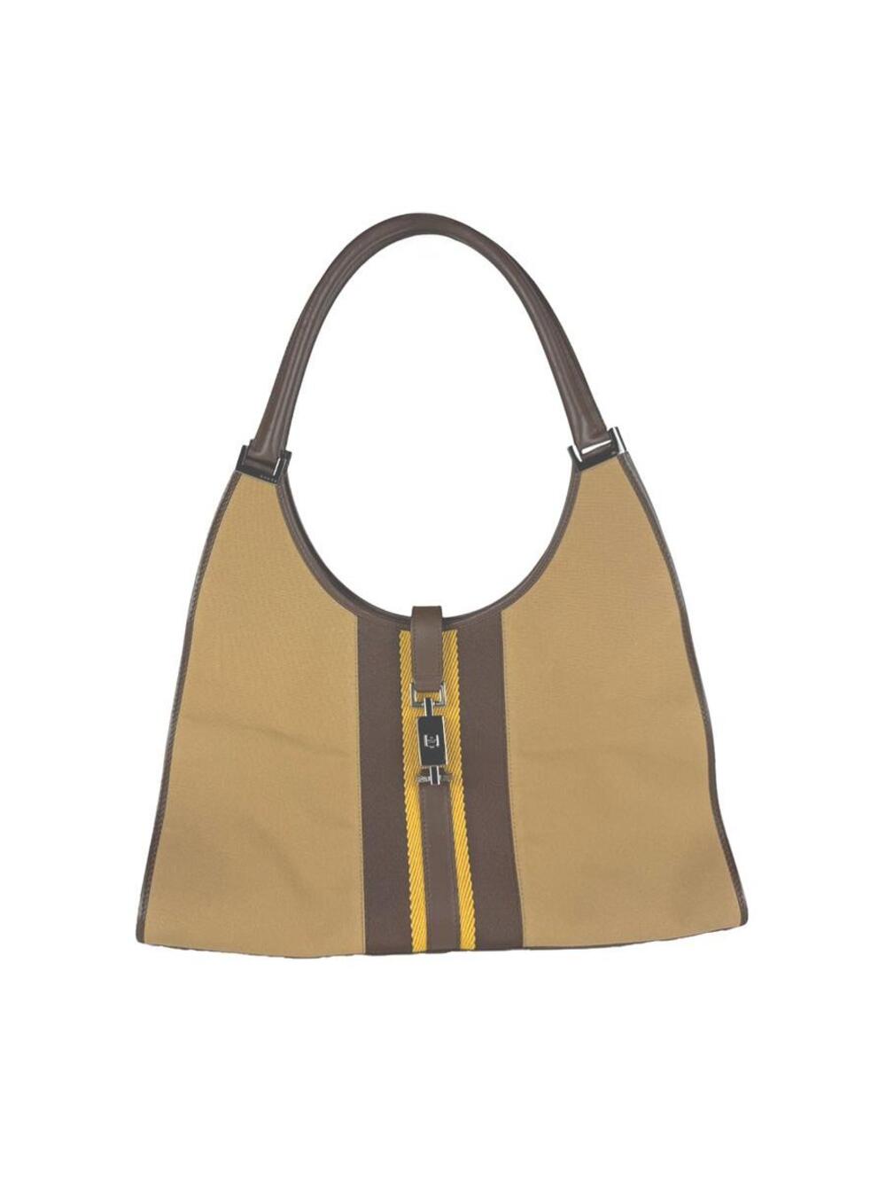 Auth Gucci Handbag Brown/Beige/Yellow #351410G45B